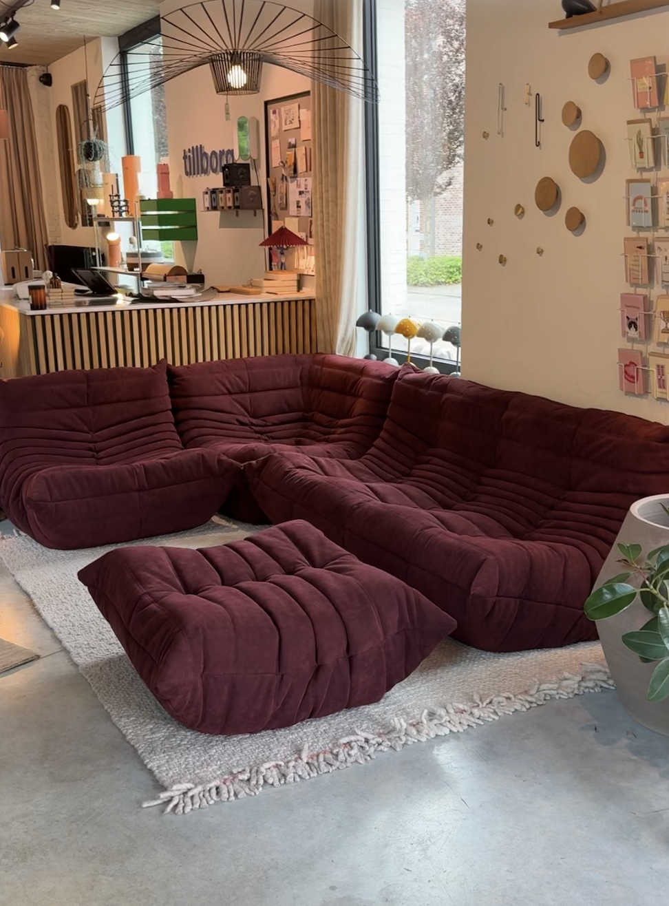 Ligne Roset Togo Configuration tillborg - Alcantara Bordeaux