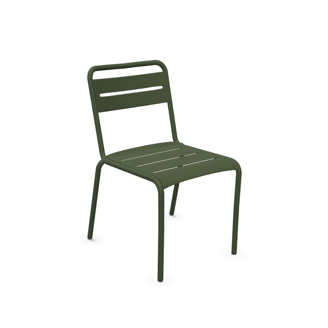 EMU Star Chair 161 Military Green Showroom Set Van 4