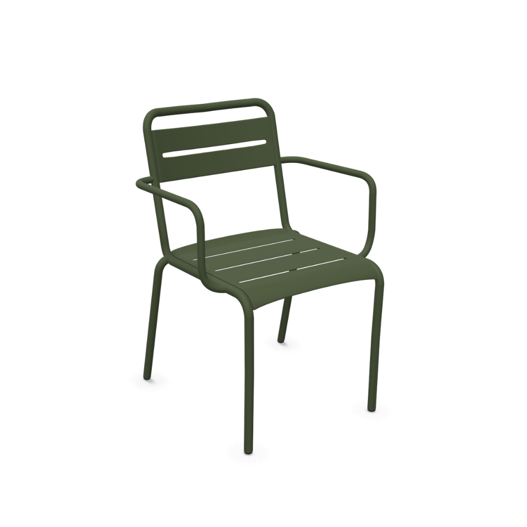 EMU Star Armchair 162 Military Green Showroom Set Van 4