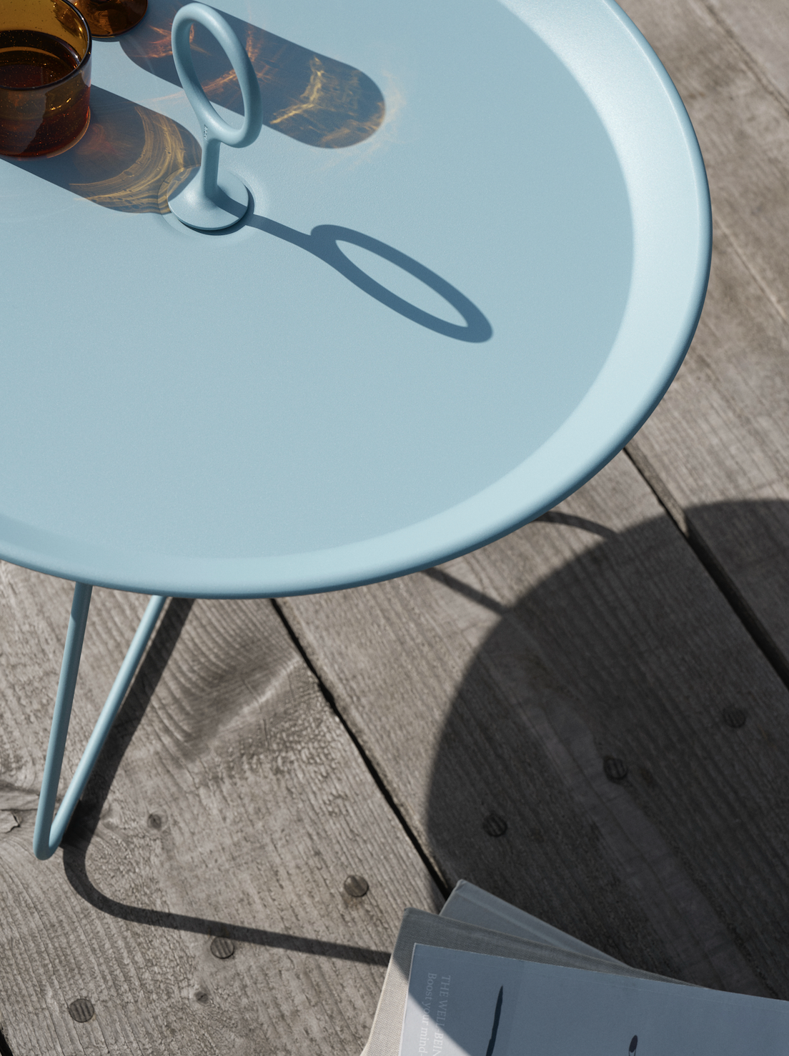 HOUE Eyelet Tray Table 45 cm Ice Blue - SHOWROOMMODEL