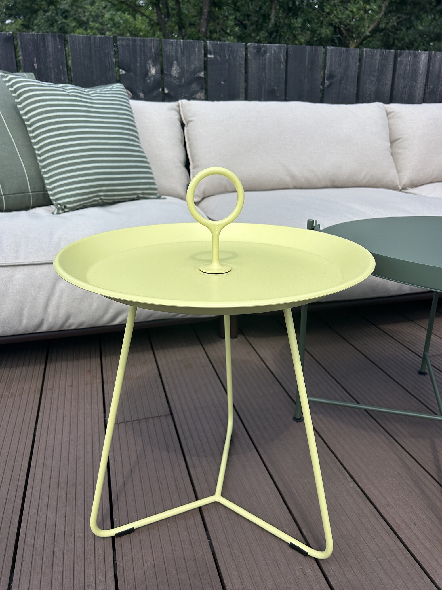 HOUE Eyelet Tray Table 45 cm Lemon Zest - SHOWROOMMODEL