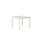 HOUE Four Ceramic Table 90 x 90 cm Shell/Muted White - SHOWROOMMODEL