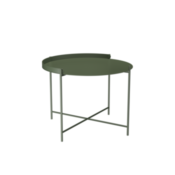 HOUE EDGE Tray Table M ø62 cm  Olive Green - SHOWROOMMODEL