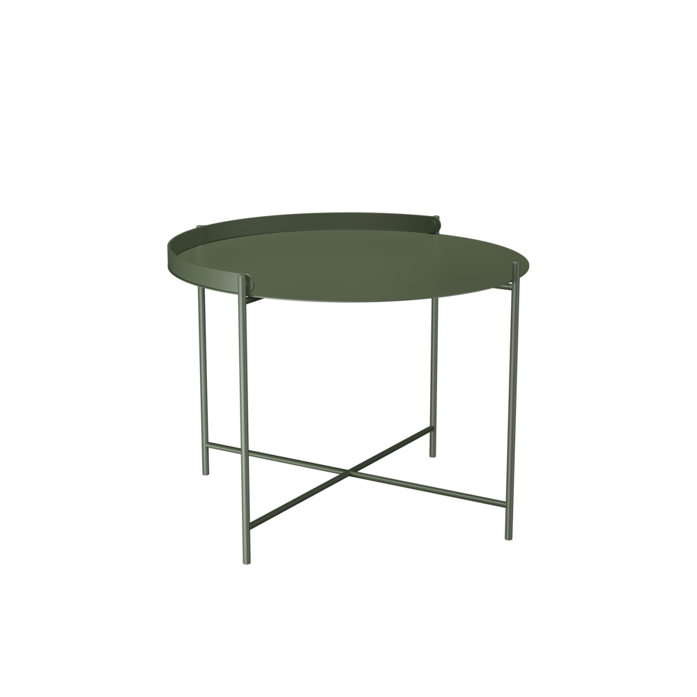 HOUE EDGE Tray Table M ø62 cm Olive Green - SHOWROOMMODEL