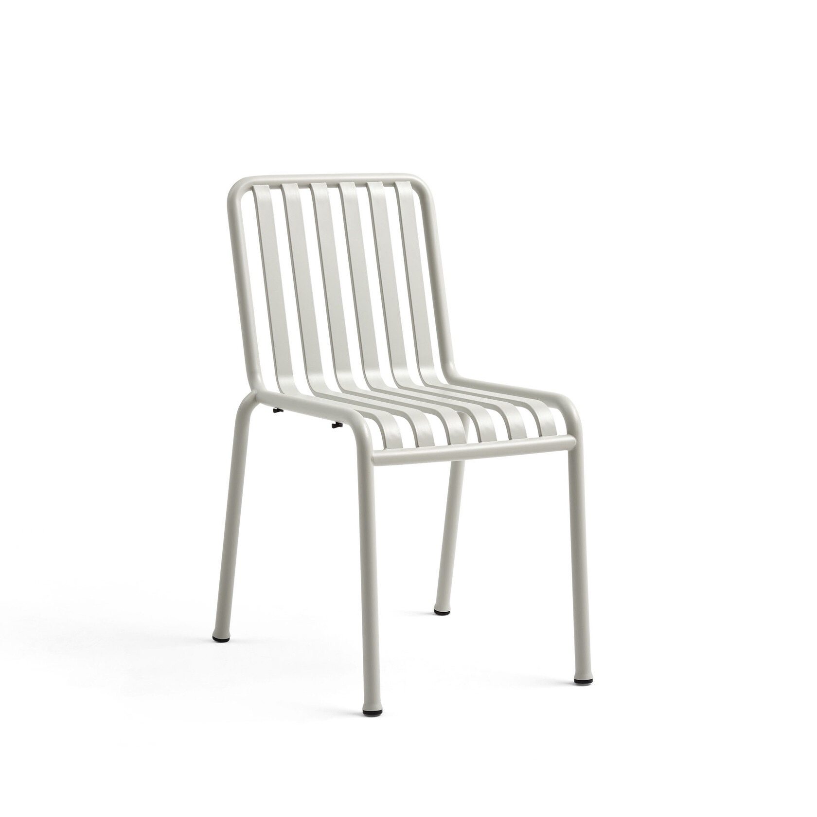 HAY Palissade Set: Table 170 x 90 cm Olive - Chair w/o armrests Sky Grey - Dining Armchair Sky Grey - SHOWROOMMODEL
