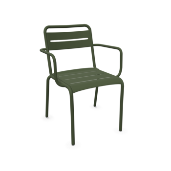 EMU Star Armchair Aluminium - Military Green - SHOWROOMMODEL