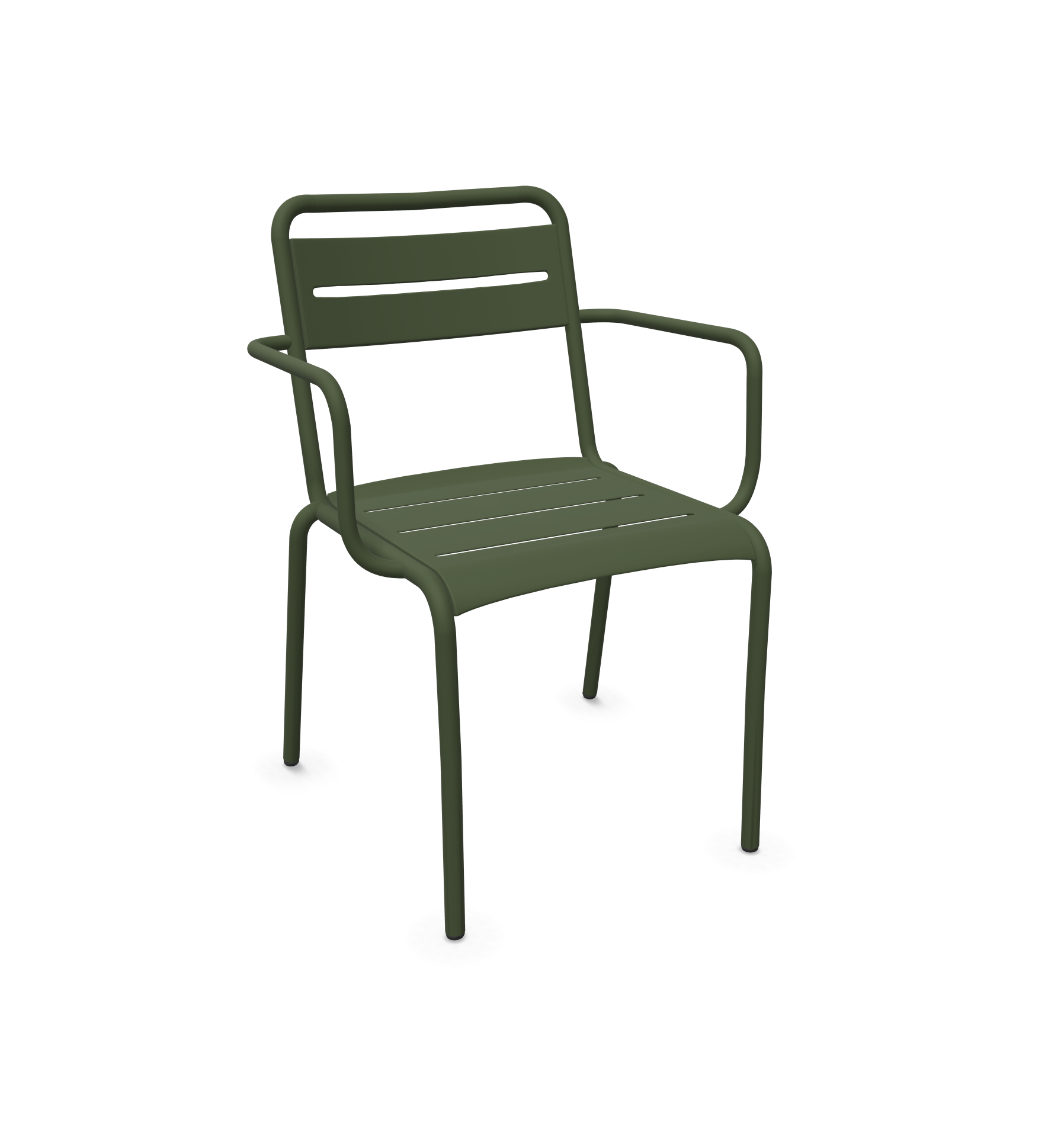 EMU Star Armchair Aluminium - Military Green - SHOWROOMMODEL