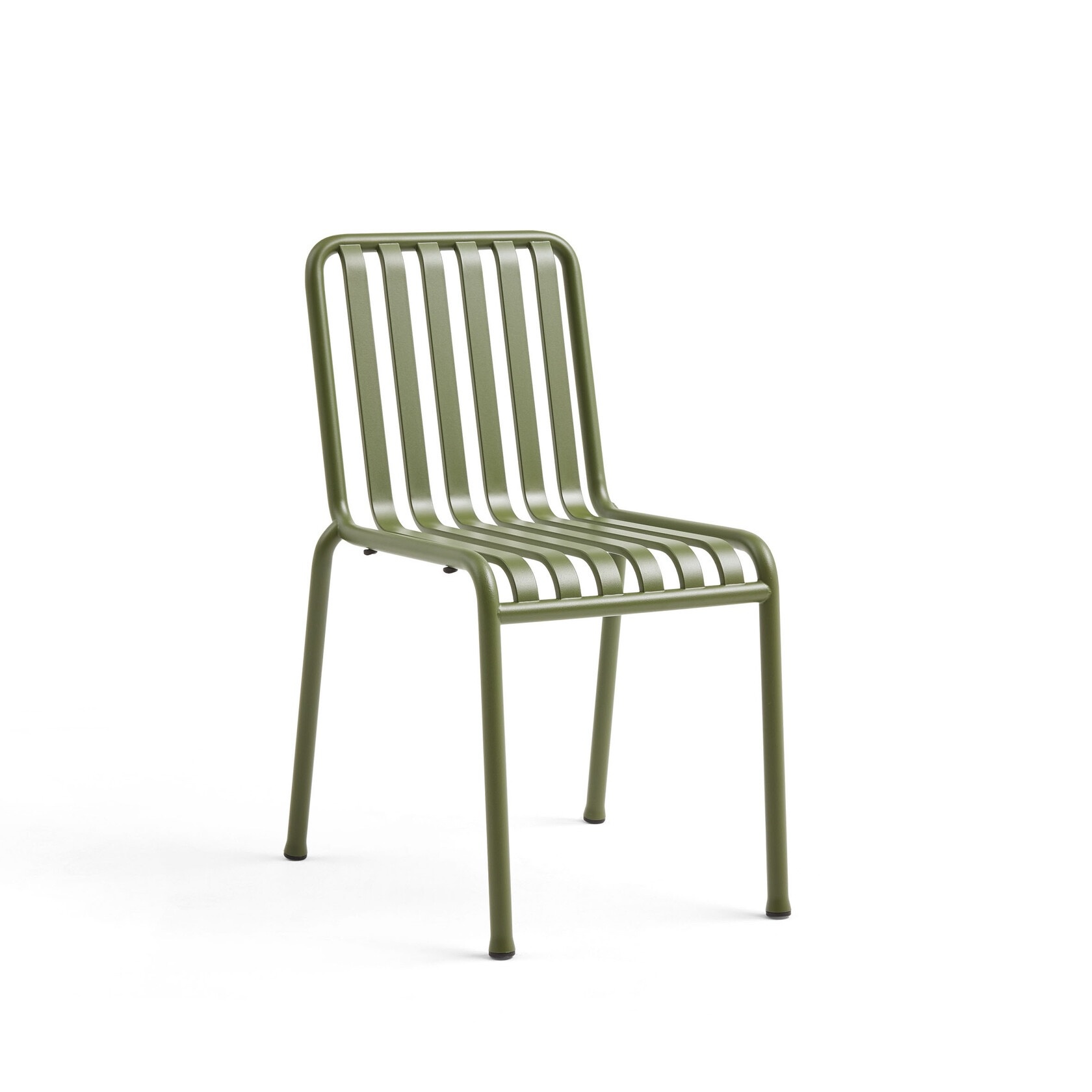 HAY Set of 2: Palissade Chair w/ armrests Olive + Soft Quilted Cushion Olive - SHOWROOMMODEL