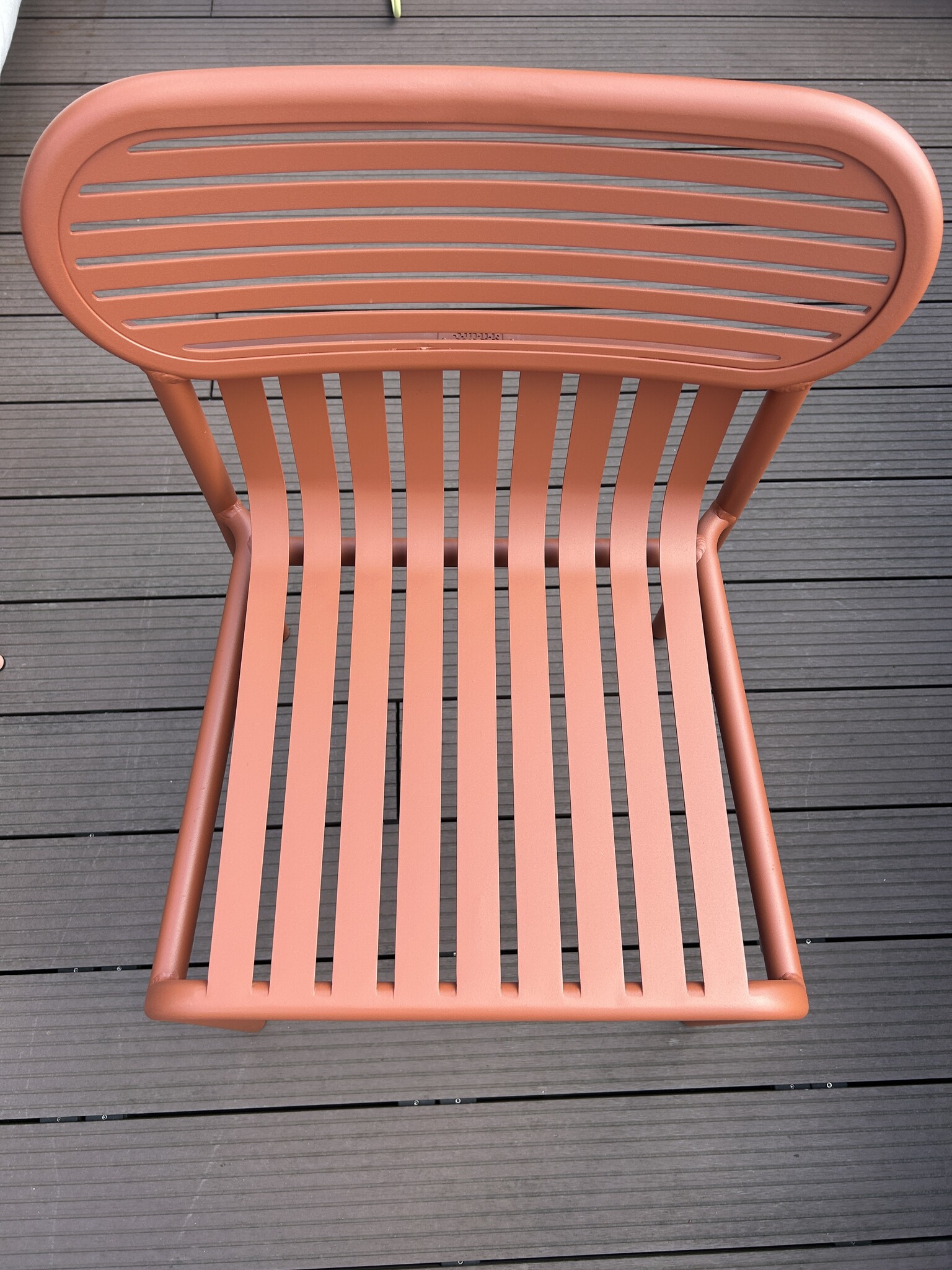 Petite Friture Set of 4: Week-end Garden chair Terracotta - SHOWROOMMODEL