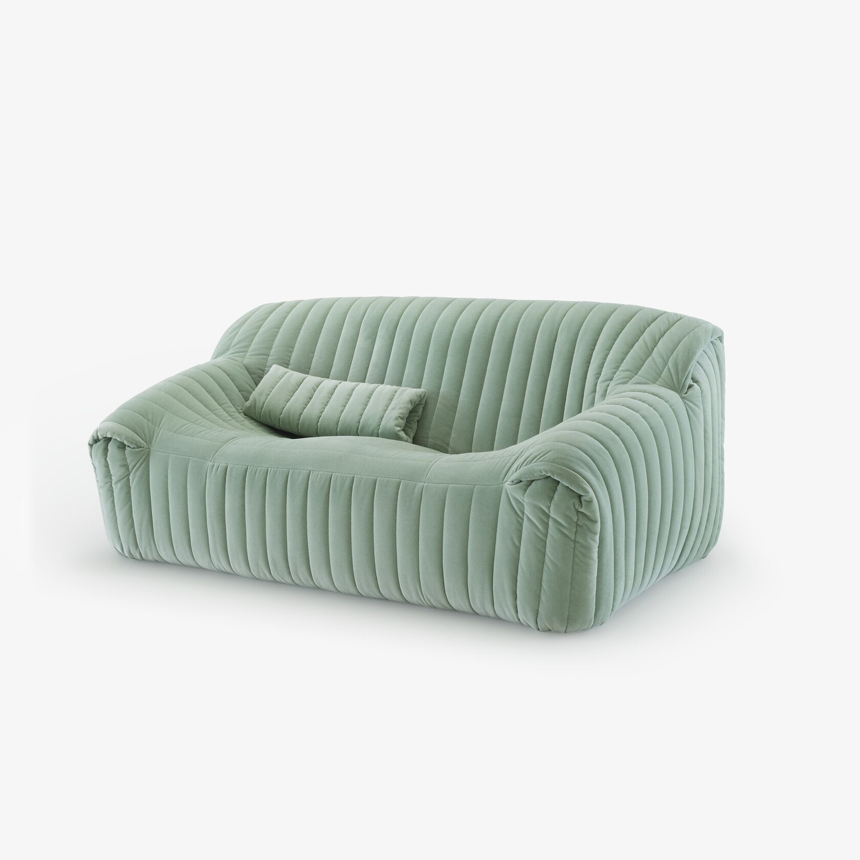 Ligne Roset Sandra Medium 2-zit met Lendekussen - Laco Céladon - SHOWROOMMODEL