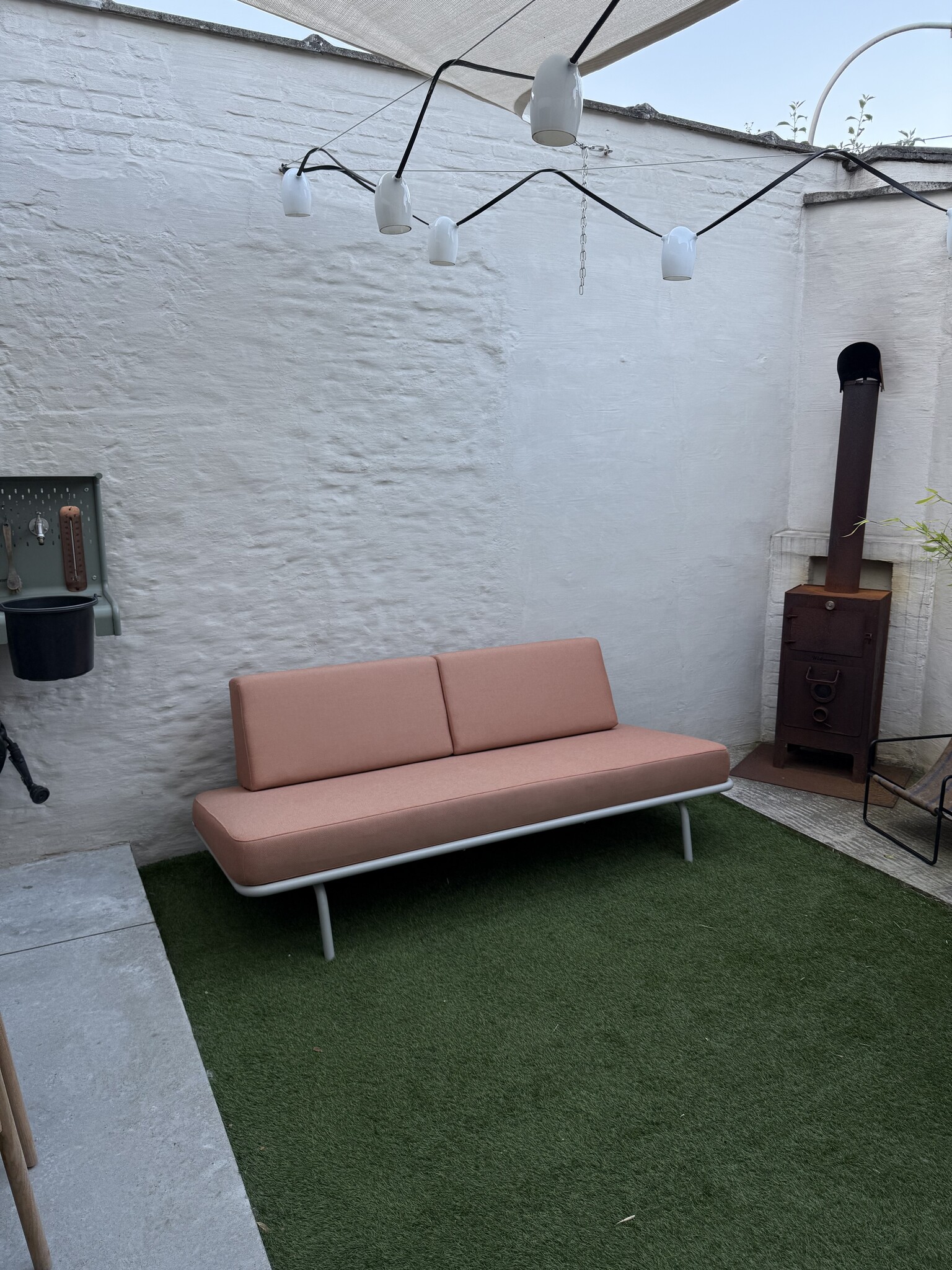 Weltevree Sofabed - Orange Cushion Orange Cushion/Grey Frame + cover - SHOWROOMMODEL