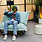 Fatboy Rock 'n Roll Schommelstoel Black + Fatboy Original Outdoor Pacific Blue