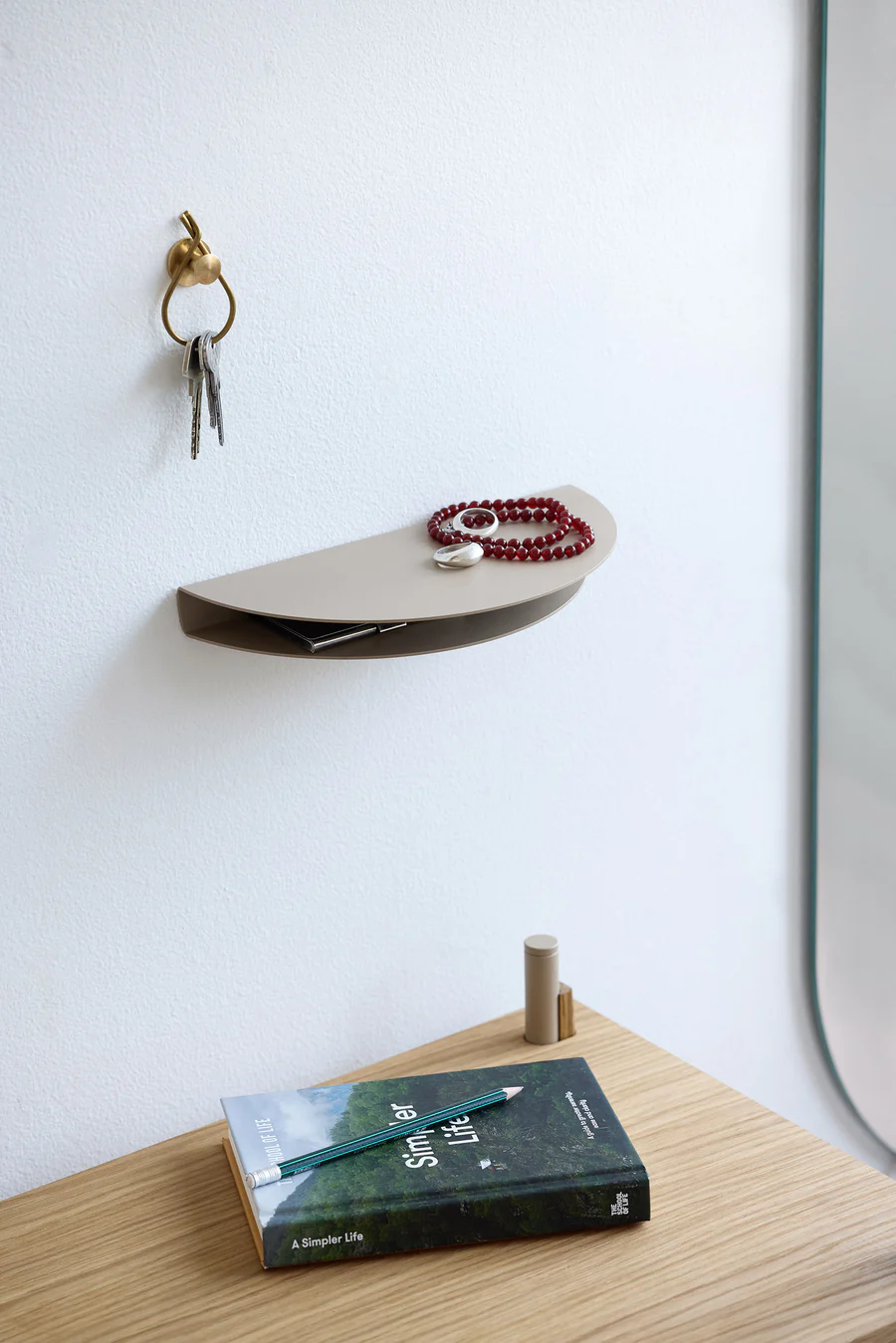 Moebe Half Moon Shelf Large