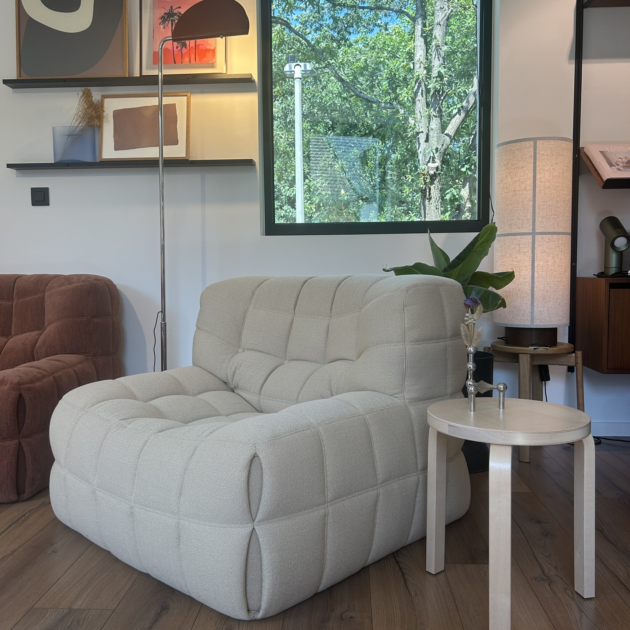 Ligne Roset Kashima Armchair 1-zit - Vidar Vanille