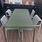 HAY Palissade Set: Table 170 x 90 cm Olive - Chair w/o armrests Sky Grey - Dining Armchair Sky Grey - SHOWROOMMODEL