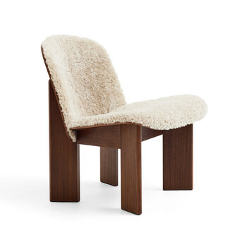 HAY Chisel Lounge Chair 85 Walnut/Front Upholstery In Sheepskin Mohawi 21