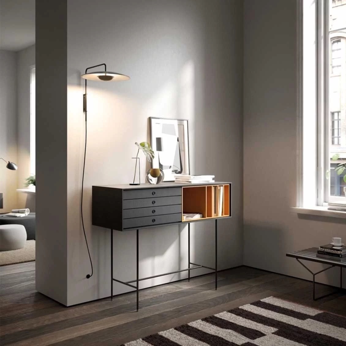 Treku Treku AURA Configuratie - 132 x 106 x 47 cm - Walnut/Vision