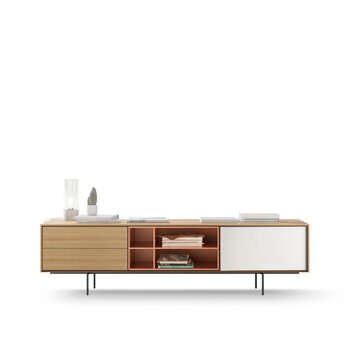 Treku Treku AURA Configuratie - 196 x 52 x 47 cm - Organic Oak/Nude/White