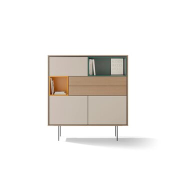 Treku Treku AURA Configuratie - 132 x 47 x 141 cm - Tobacco/Stone/Mint/Ochre