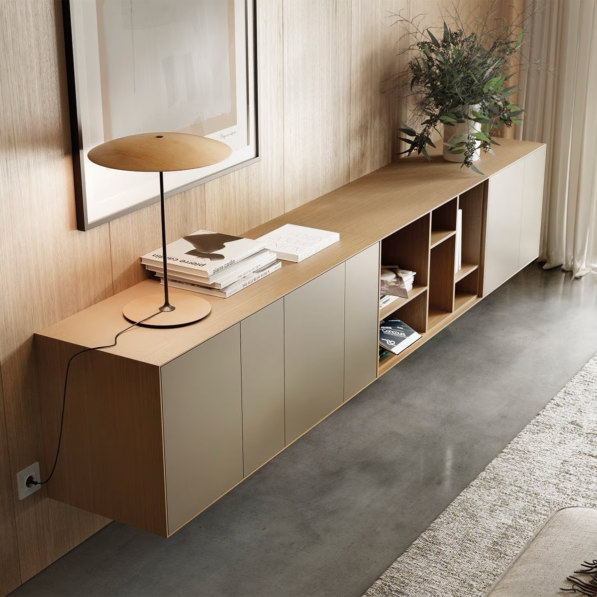 Treku Treku LAUKI Configuratie - 288 x 54 x 37 cm - Tobacco/Onix