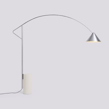 HAY Compass Floor Lamp - Brushed Aluminium