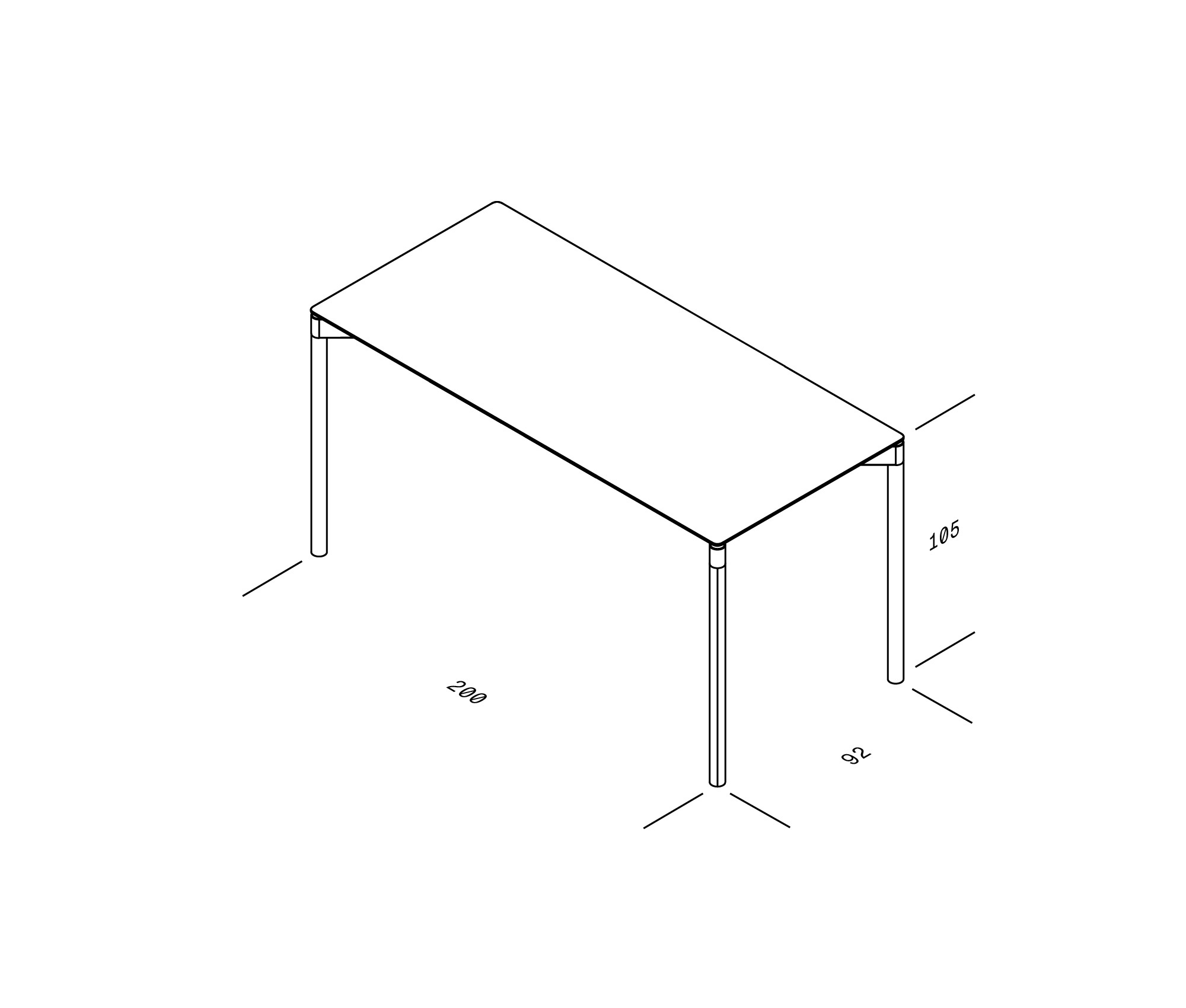 OBJEKTE UNSERER TAGE Wedekind High Table 200 H105