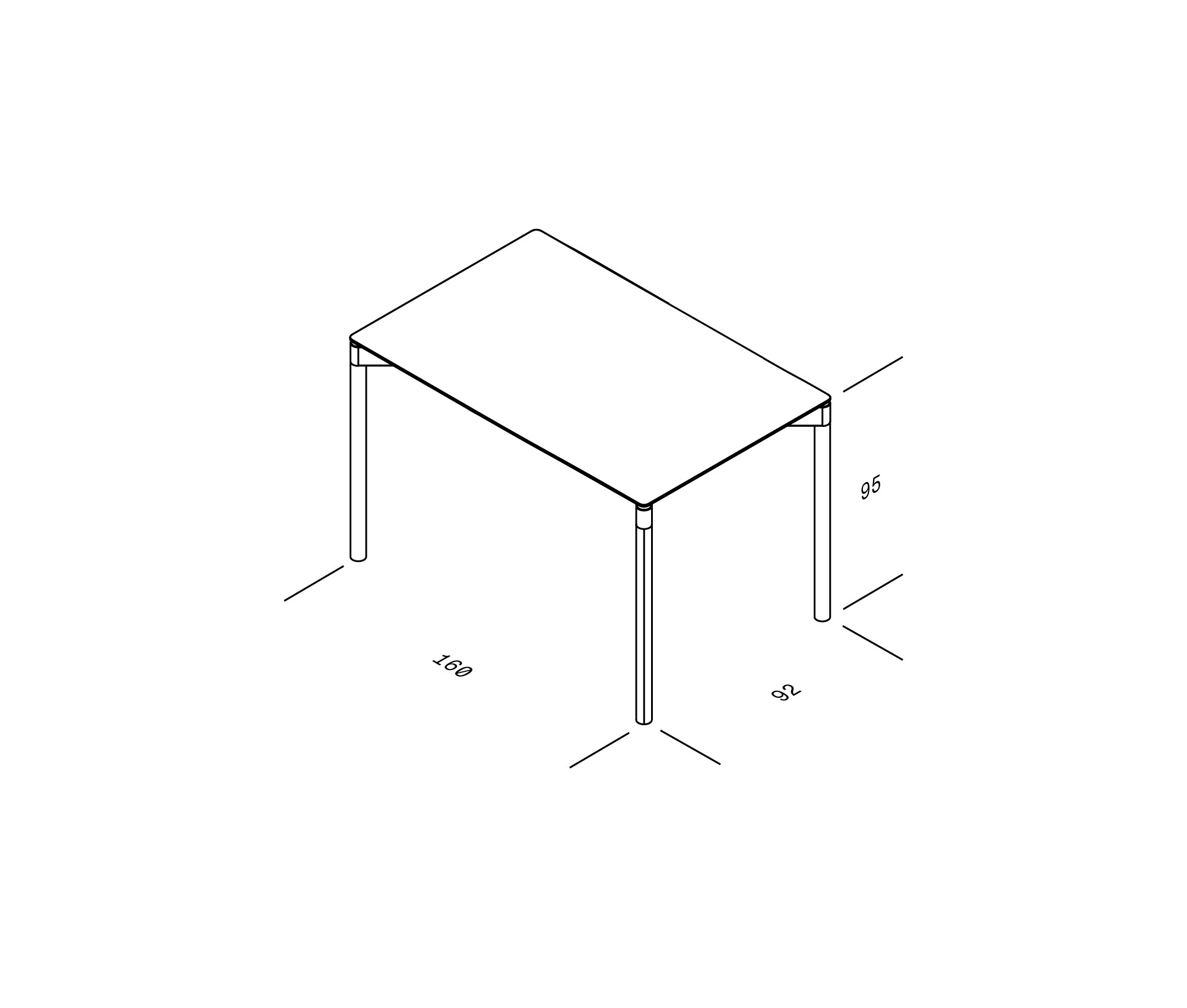 OBJEKTE UNSERER TAGE Wedekind High Table 160 H95