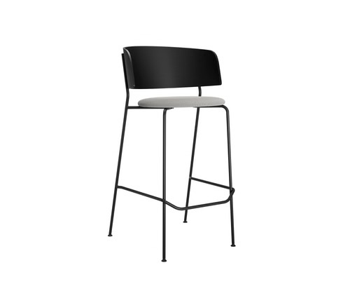 OBJEKTE UNSERER TAGE Wagner Bar Stool Upholstered