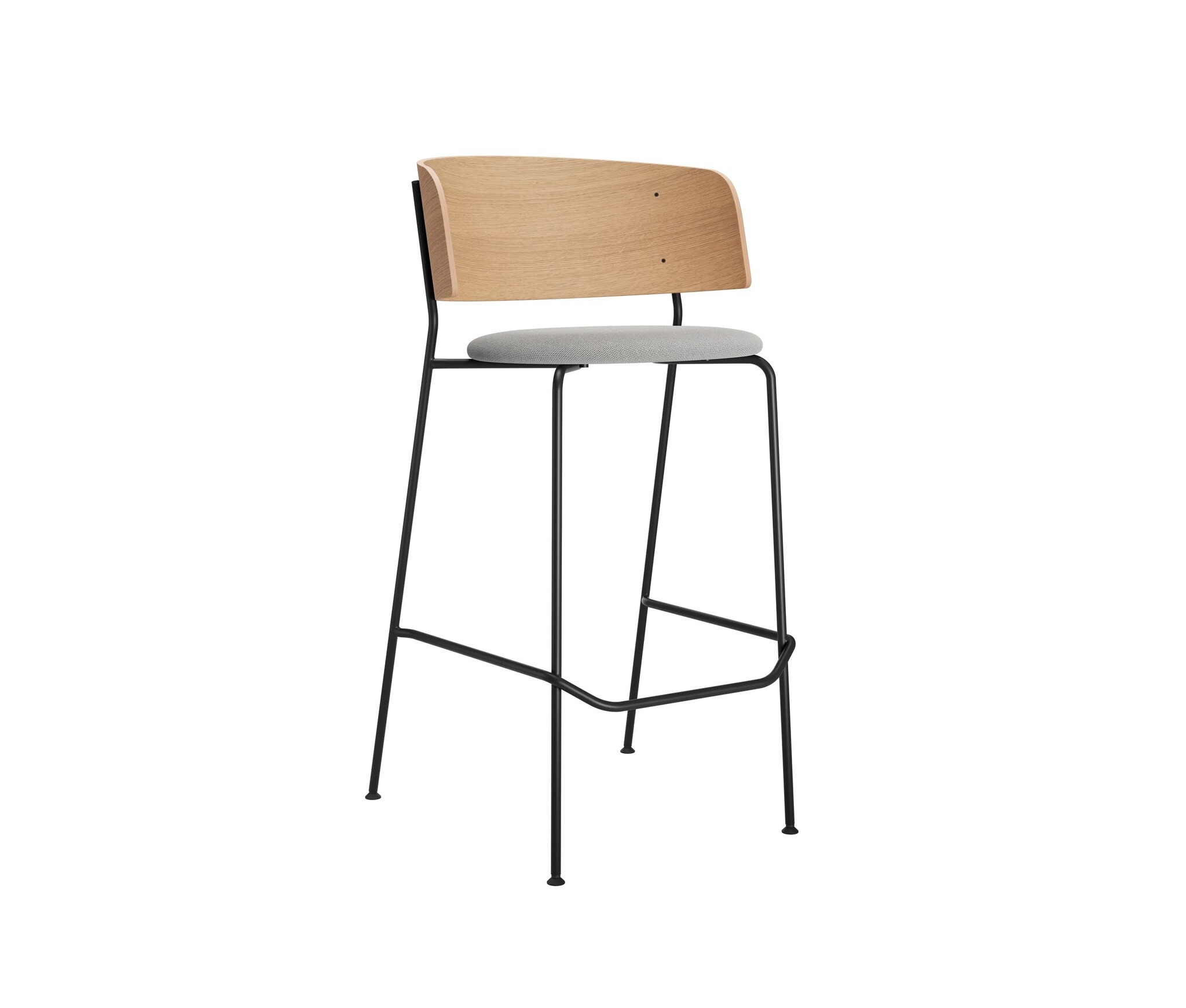 OBJEKTE UNSERER TAGE Wagner Bar Stool Upholstered