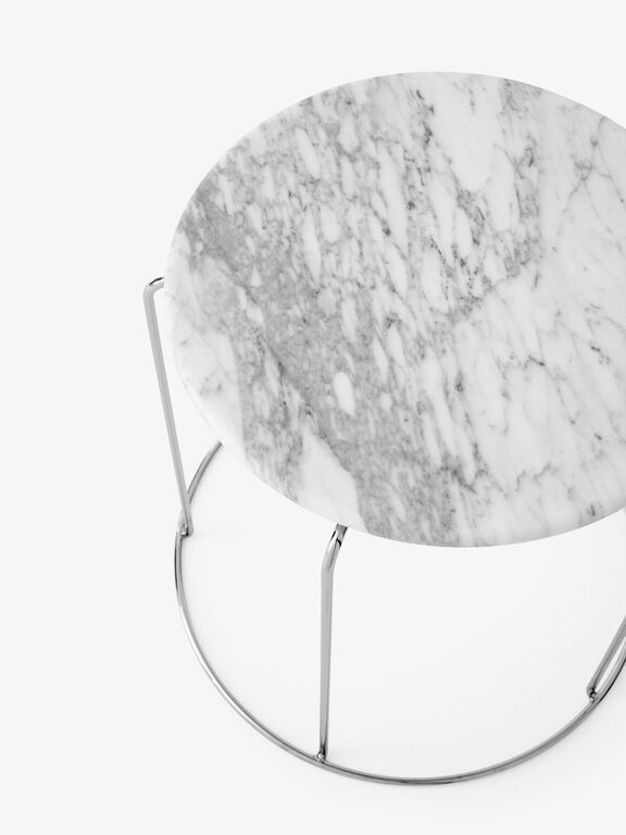 &Tradition Wire Stool Marble Top