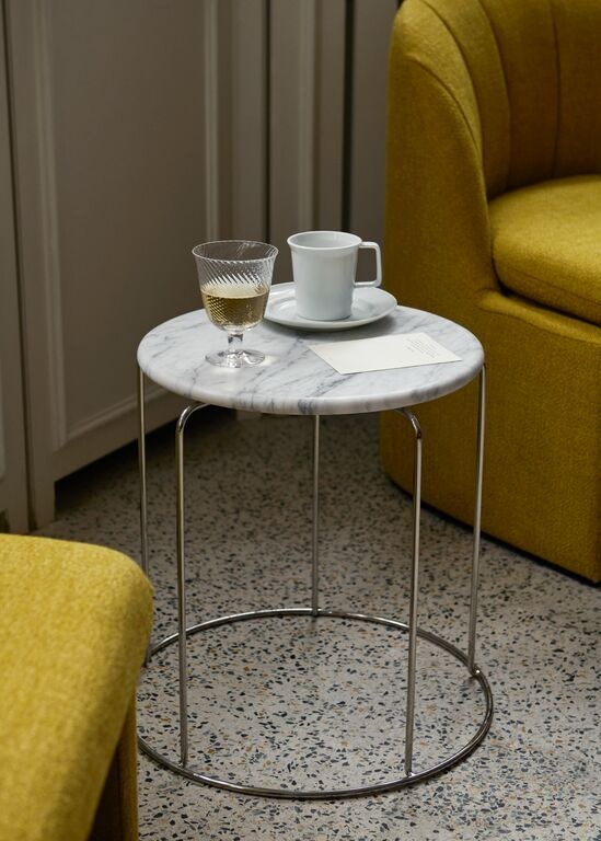 &Tradition Wire Stool Marble Top
