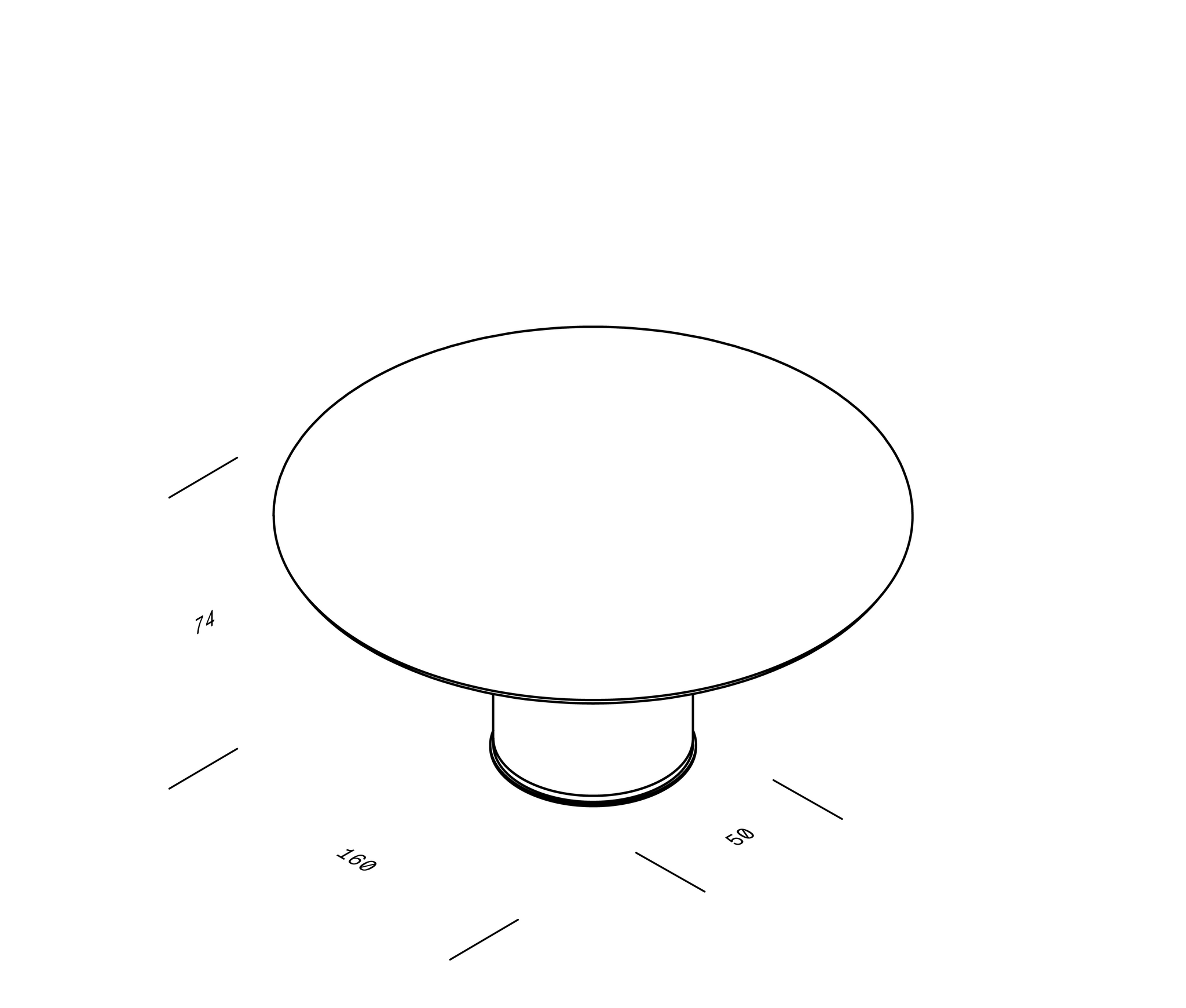 OBJEKTE UNSERER TAGE Linde Table Ø160