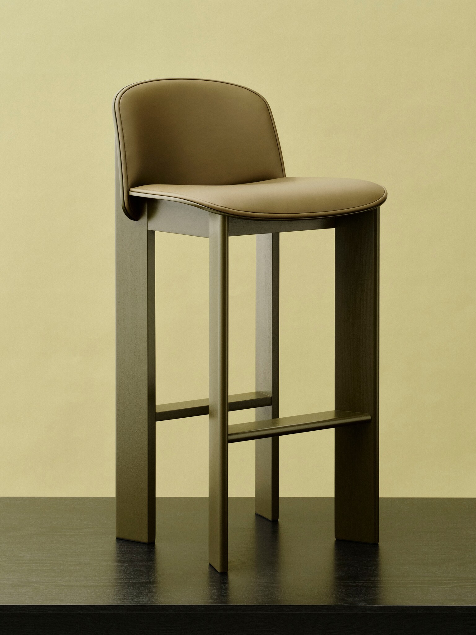 HAY Chisel 35 Bar Stool High Upholstered