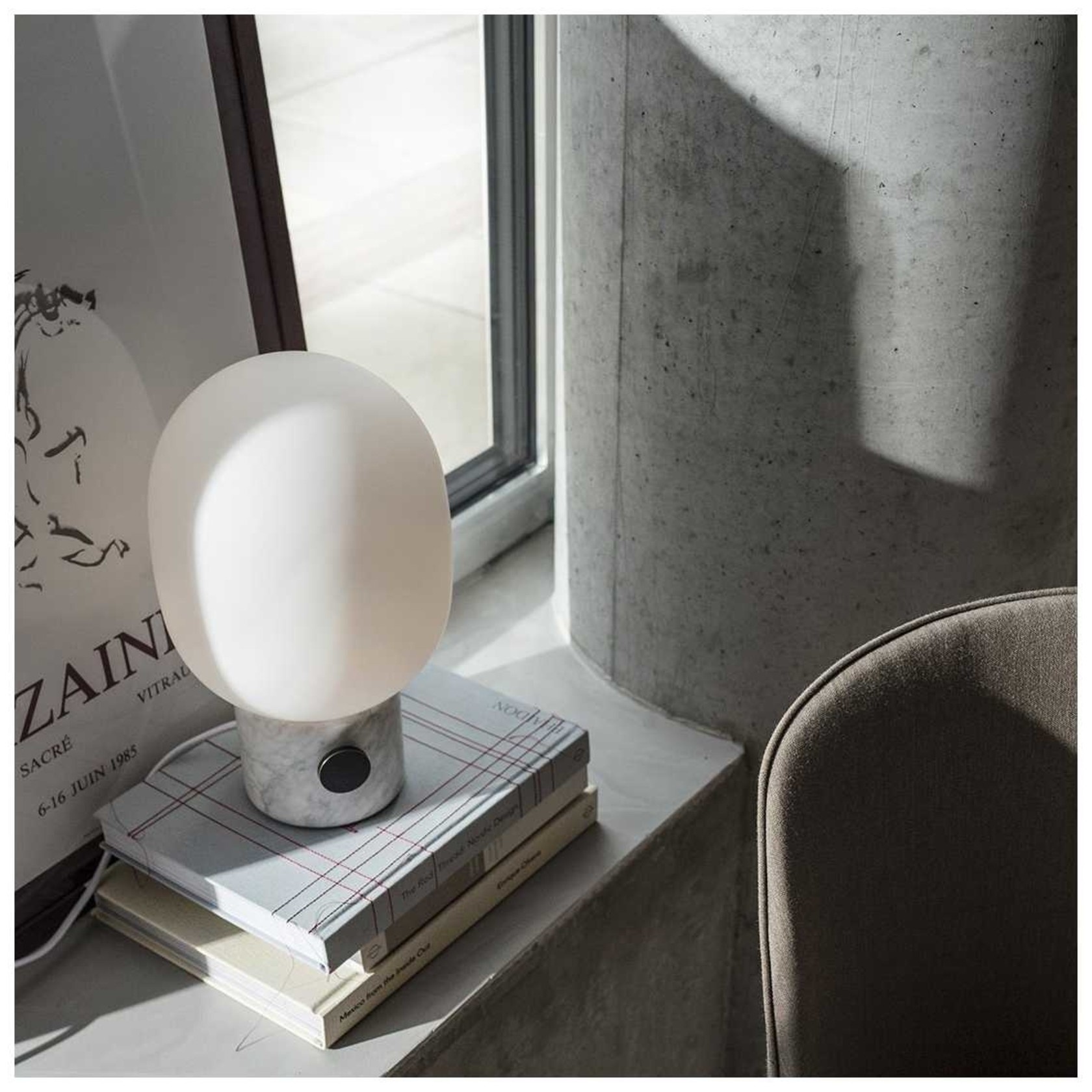 Audo Copenhagen JWDA Table Lamp Large, Carrara Marble (white) - SHOWROOMMODEL
