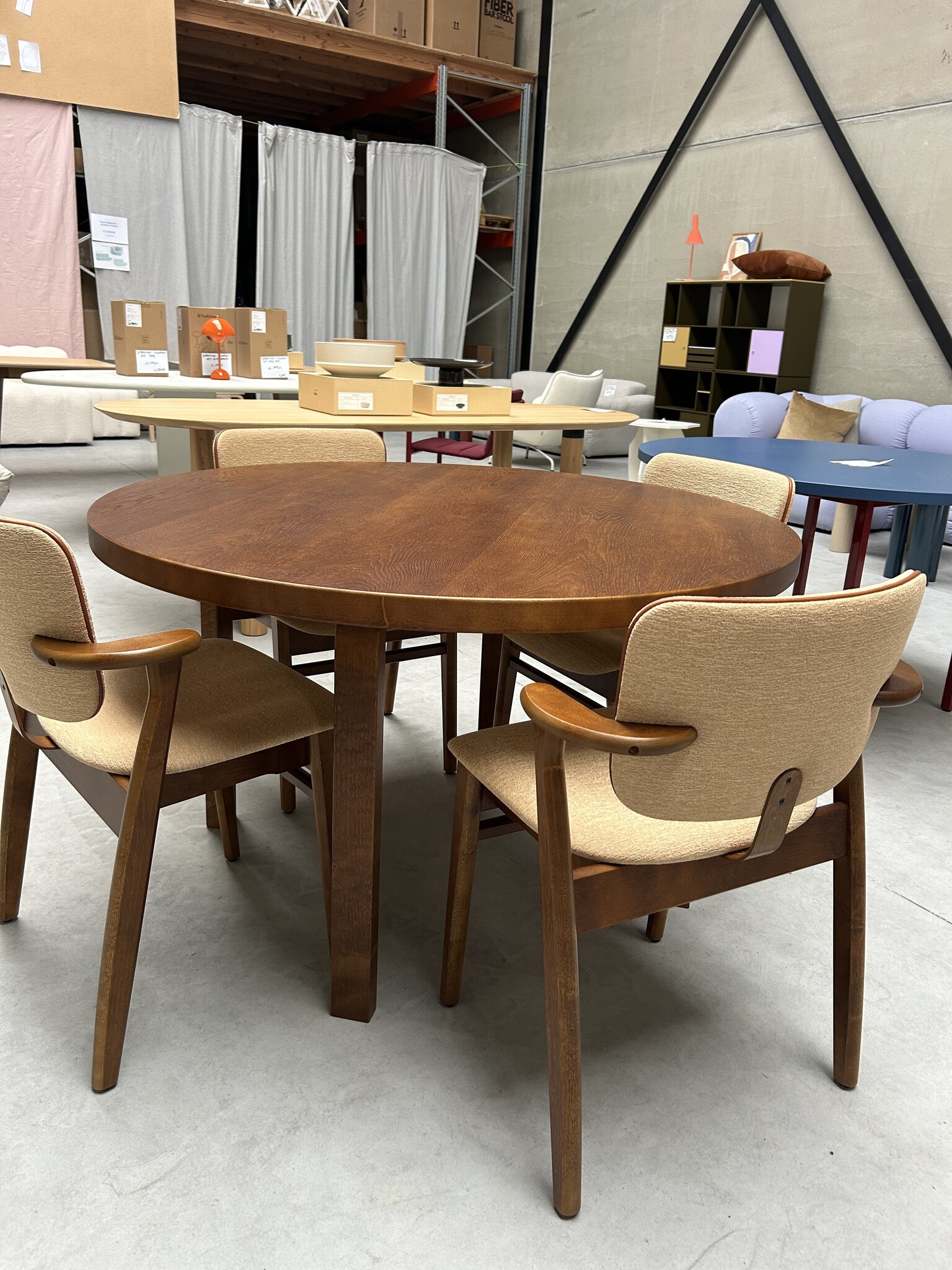 Artek Aalto Table 91 - Walnut Stained - SHOWROOM MODEL
