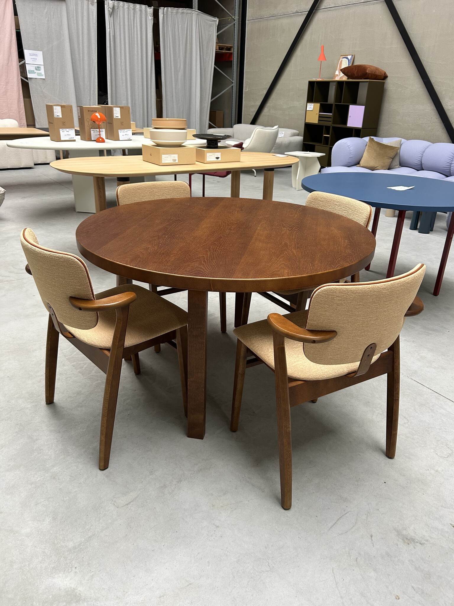 Artek Aalto Table 91 - Walnut Stained - SHOWROOM MODEL