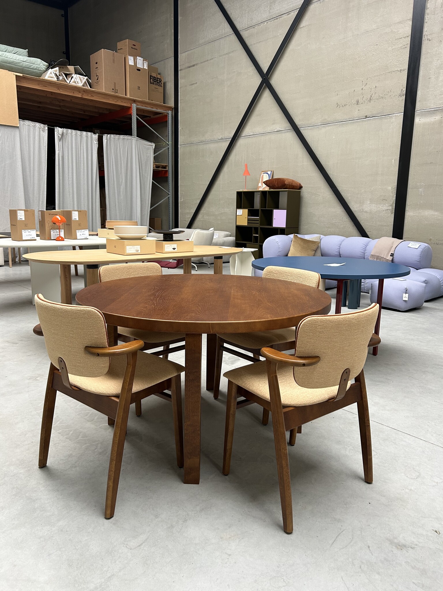 Artek Aalto Table 91 - Walnut Stained - SHOWROOM MODEL