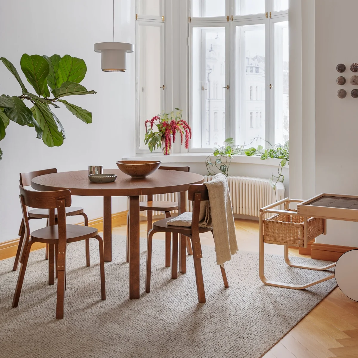 Artek Aalto Table 91 - Walnut Stained - SHOWROOM MODEL