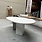 TOOON by Toon De Somer Taso Table organic customized metal leg cement 290 x 128 cm White - SHOWROOMMODEL