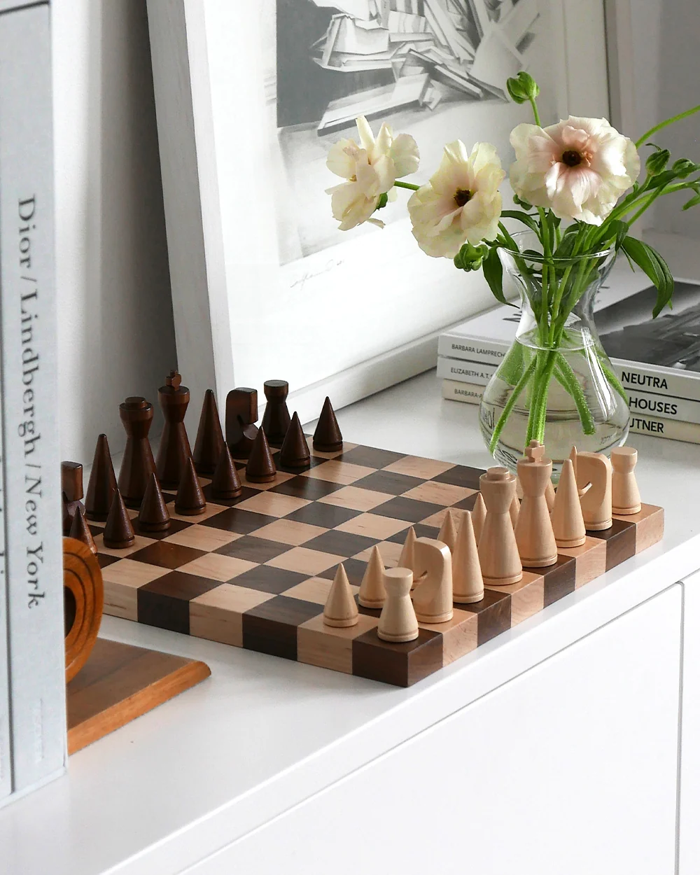 PRINTWORKS Wood chess - The Minimalist