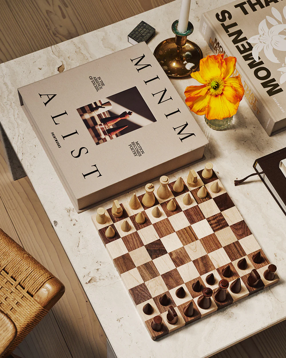 PRINTWORKS Wood chess - The Minimalist