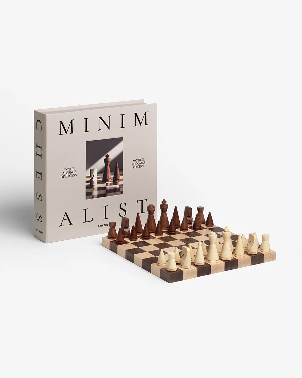 PRINTWORKS Wood chess - The Minimalist