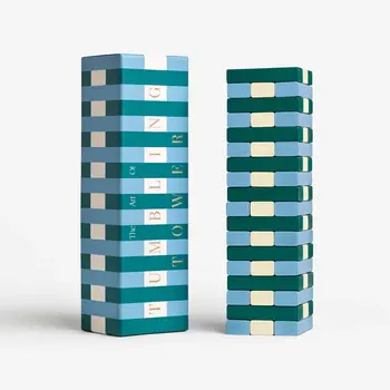 PRINTWORKS Tumbling Tower - Play Groen/Blauw