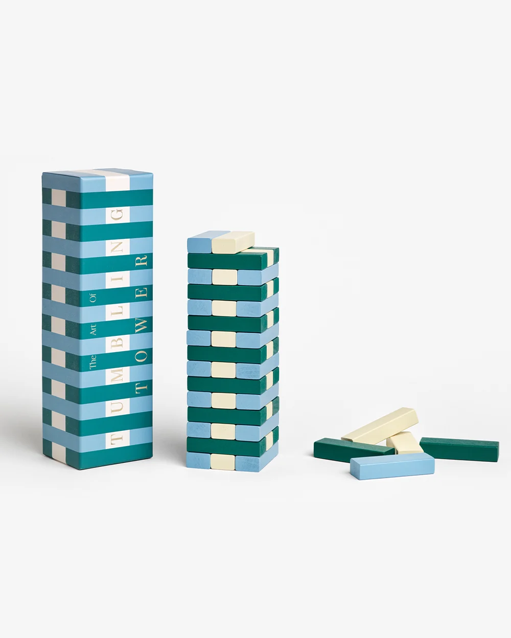 PRINTWORKS Tumbling Tower - Play Groen/Blauw