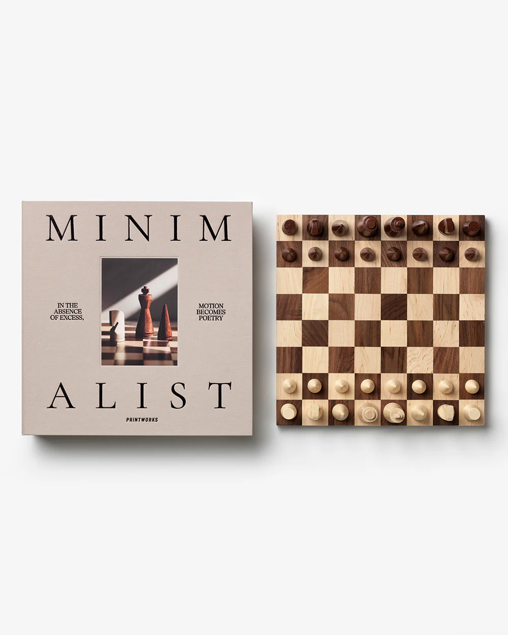 PRINTWORKS Wood chess - The Minimalist