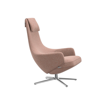 Vitra Repos - Aluminium Gepolijst/Nubia Ivory Peach