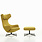 Vitra Grand Repos & Ottoman - Aluminium Basicv Dark/Cosy 2 Canola
