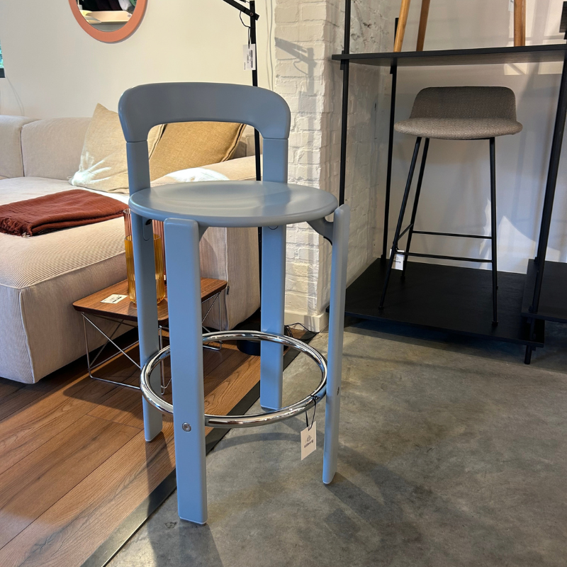HAY Rey Bar Stool 65 Slate Blue - SHOWROOM MODEL