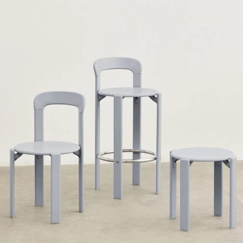 HAY Rey Bar Stool 65 Slate Blue - SHOWROOM MODEL