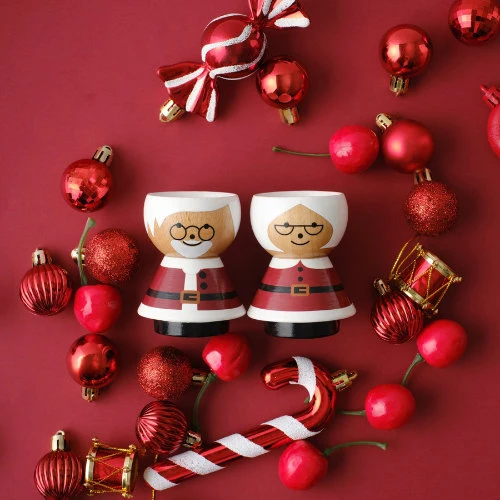 Lucie Kaas Bordfolk egg holder Mrs. Claus